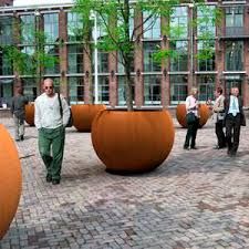 Corten Planters Rusted Metal Planter