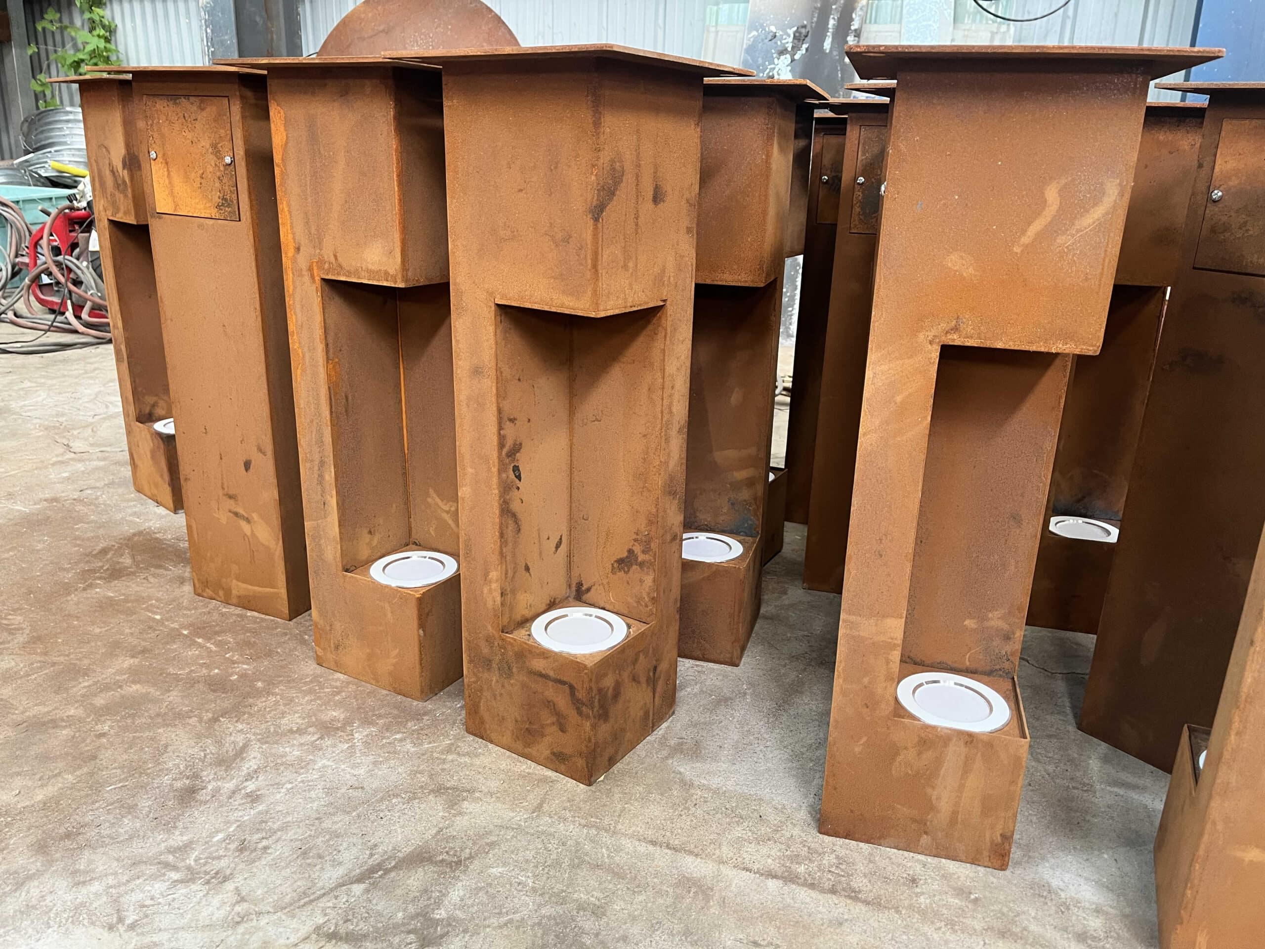 Outdoor Corten Steel Landscape Driveway Yard Lighting