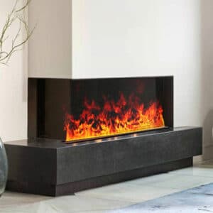 3D Water Steam Fireplace Flame