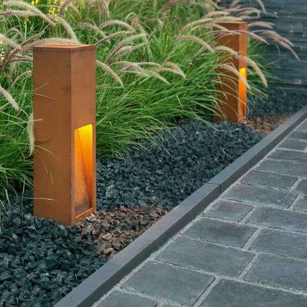 Outdoor Corten Steel Landscape Driveway Yard Lighting