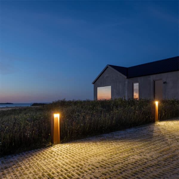 Custom Corten Steel Lamp Post Manufacturer - Gambar 4