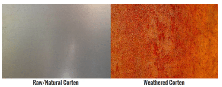 Corten Steel Solar Lamp Post