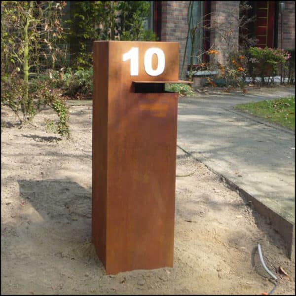 Custom Corten Letter box