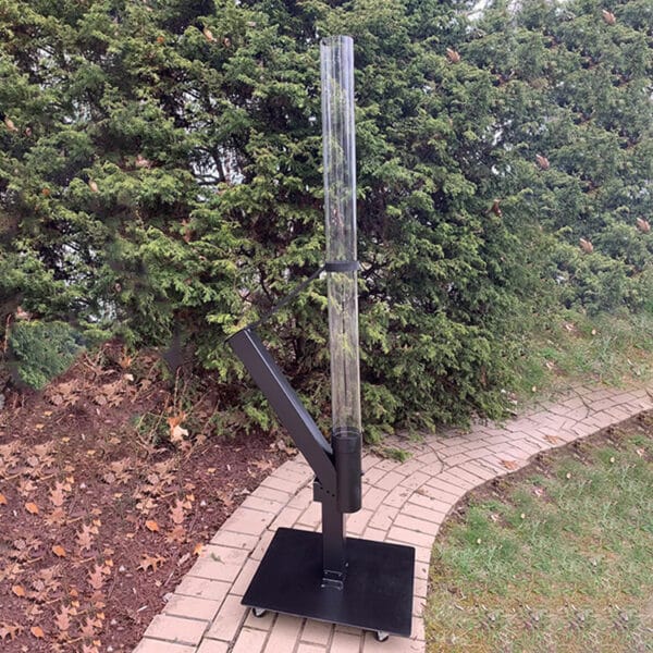Modern Freestanding Pellet Heater for Outdoor Patios
