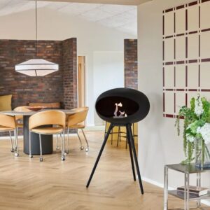 modern 3 Legged Freestanding Ethanol Fireplace