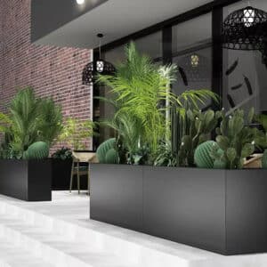 rectangular planter pot