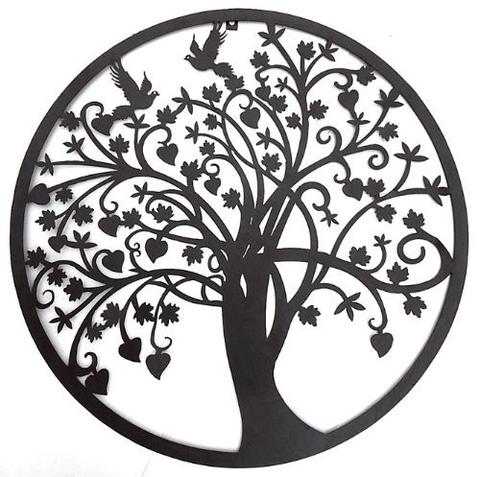 Tree of Life Metal Wall Art Hanging Garden Sculptures