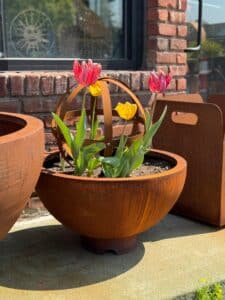 Square Corten Steel Planters