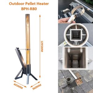 304 Stainless Steel Portable Outdoor Pellet Heater